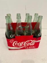 Group of 8, 16 Ounce Coke Bottles in Cardboard Case