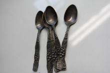 6 MATCHING DEMITASSE SPOONS STERLING 1.41 TROY OZ