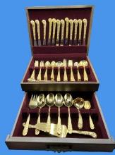 Viners of Sheffield Gold Plated Flatware Set in