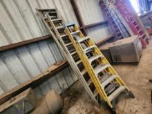 (3) Ladders (All 3 are different sizes), Aluminum Scaffolding Material