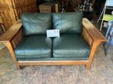 Leather Two Sofa Couch 60" X 31'"x 28"