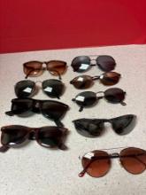 nine pair of High end sunglasses see list