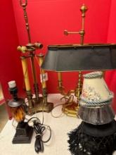 brass desk lamps chandelier shades