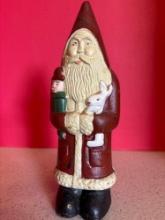 cast-iron Santa bank