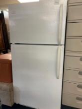 Frigidaire refrigerator freezer on top fridge on the bottom