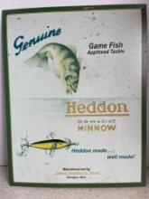 Herron tin fishing lure sign. 12?x16?