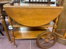 vintage tea serving cart