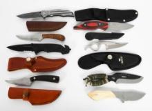 8 Various Knives Old Timer, Buck, Frost, United