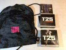 22 DVD?s of T 25 Work Outs and Bag