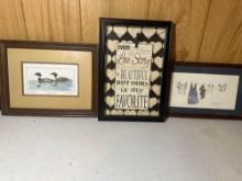 3 Decorative Wall Hangings