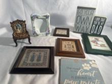 Picture Frame Lot/ Wall Hanging Plaque