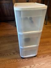 Sterilite 3 Drawer Storage Organizer On Wheels