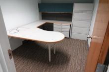 OFFICE COMBO W/DESK, FILE CABINET & DRY ERASE BOARD X1