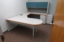 OFFICE COMBO W/DESK, FILE CABINET & DRY ERASE BOARD X1