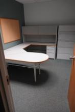 OFFICE CONTENTS, DESK, FILE CABINETS & DRY ERASE BOARD X1