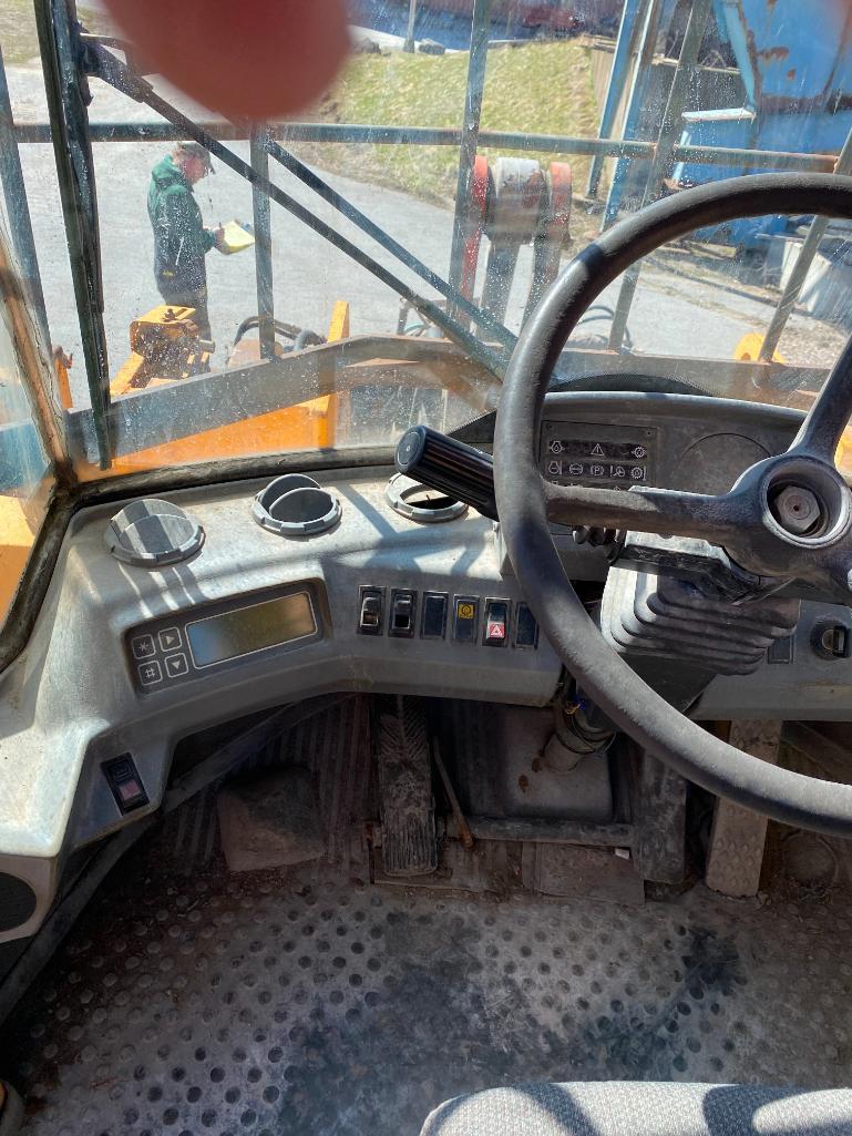 Volvo L120C Wheel Loader, Pin No. L120CV61861, 47,154 Hours, w/ Street Sweeper Attachment