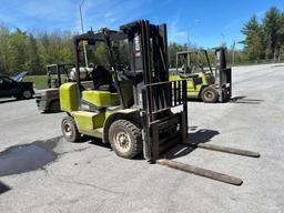 Clark CGP40 8,000 LB. Cap. Forklift, 3-Stage Mast, Sideshift, 48" Forks, 188" Lift Height, 2,360