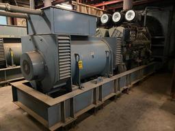 1990 LeRoy Somer 1875 KVA Generator, Type PA100G115-70-P4, w/ Mitsubishi 16-Cylinder Diesel, Model