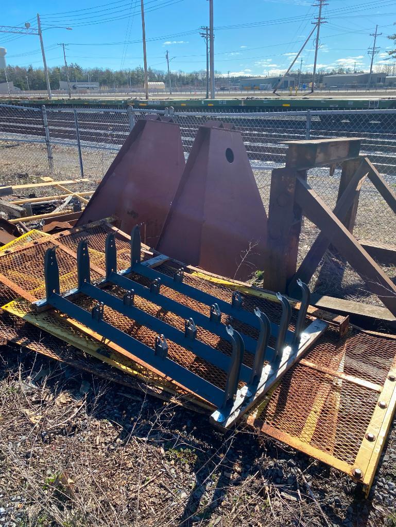 Large Lot of Scrap; Conveyor Parts, I-Beams, & Metal Decking