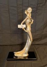 Silver Colored Lady Figurine