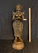 India Bronze Goddess Statue