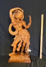 Apsara Wooden Statue