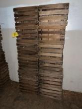 (18) Wood Apple Crates