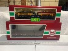 LGB G Gauge (2) Freight Cars W/ Boxes