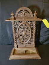 Antique Fal Kirk ornate cast iron umbrella holder