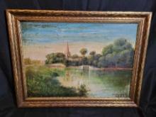 Vintage Dorothy Bigelow oil on canvas