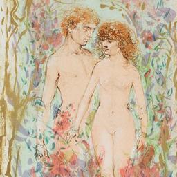 The First Couple by Hibel (1917-2014)