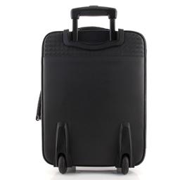 Bottega Veneta Black Leather Leather Medium Trolley Rolling Luggage