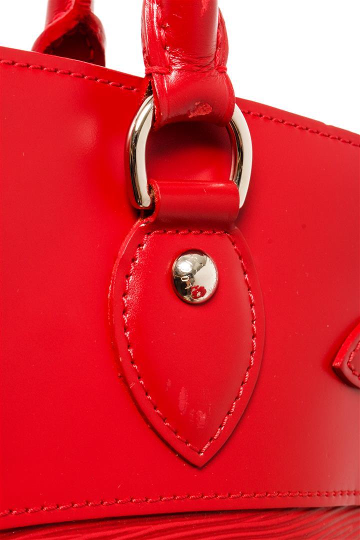 Louis Vuitton Red Epi Leather Passy Handbag