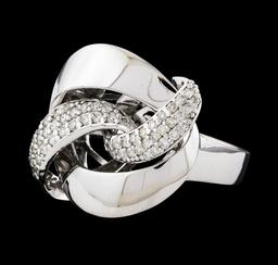 0.51 ctw Diamond Ring - 14KT White Gold