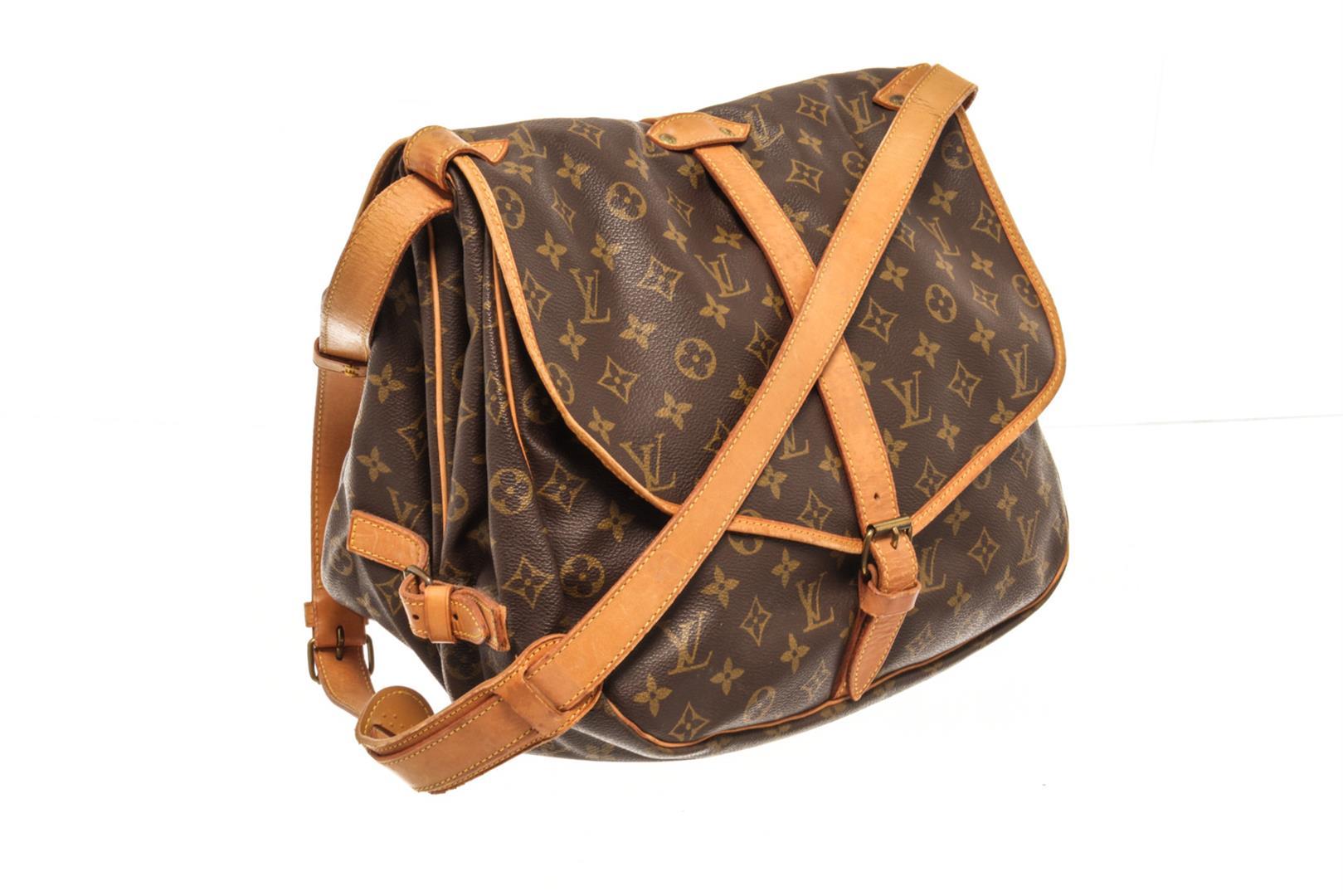 Louis Vuitton Brown Monogram Canvas Saumur 35 Shoulder Bag