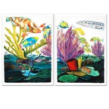 Coral Reef Life Diptych by Wyland