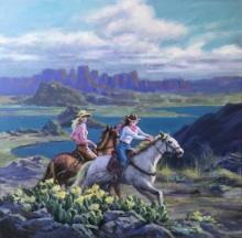 Riders in the High Country by Richard Ho ORIGINAL