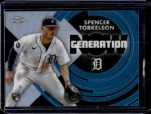 SPENCER TORKELSON 2022 TOPPS CHROME GENERATION REFRACTOR ROOKIE CARD