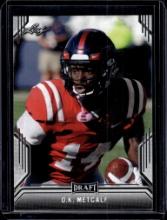 D.K. METCALF 2019 LEAF DRAFT ROOKIE CARD