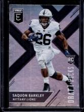 SAQUON BARKLEY 2018 PANINI ELITE DRAFT ROOKIE CARD