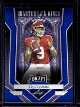 BRYCE YOUNG 2022 LEAF DRAFT BLUE ROOKIE CARD