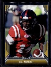 D.K. METCALG 2019 LEAF DRAFT GOLD ROOKIE CARD