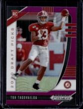 TUA TAGOVIALOA 2020 PRIZM DRAFT PINK PRIZM ROOKIE CARD