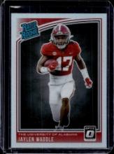 JAYLEN WADDLE 2021 OPTIC DRAFT SILVER HOLO PRIZM RATED ROOKIE CARD