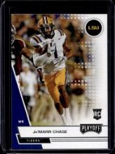 JA'MARR CHASE 2021 PANINI PLAYOFF DRAFT ROOKIE CARD