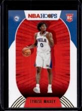 TYRESE MAXEY 2020-21 PANINI HOOPS ROOKIE CARD