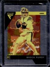 BROCK PURDY 2022 PANINI FLUX CHROME ROOKIE CARD