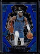 JADEN HARDY 2022-23 PANINI SELECT SILVER PRIZM ROOKIE CARD