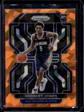 HERBERT JONES 2021-22 PANINI PRIZM ORANGE ICE ROOKIE CARD