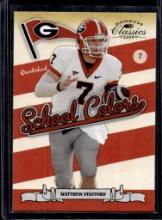 MATTHEW STAFFORD 2009 DONRUSS CLASSICS SCHOOL COLORS ROOKIE CARD